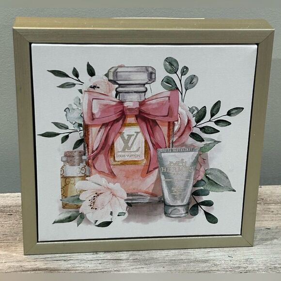 Louis Vuitton Floral Perfume Canvas with Pink and Gold NWT - Picture 1 of 6